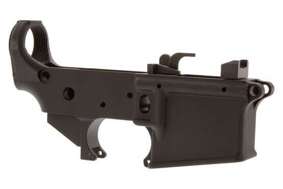 CMMG AR9 lower receiver comes with an ejector and bolt hold open installed